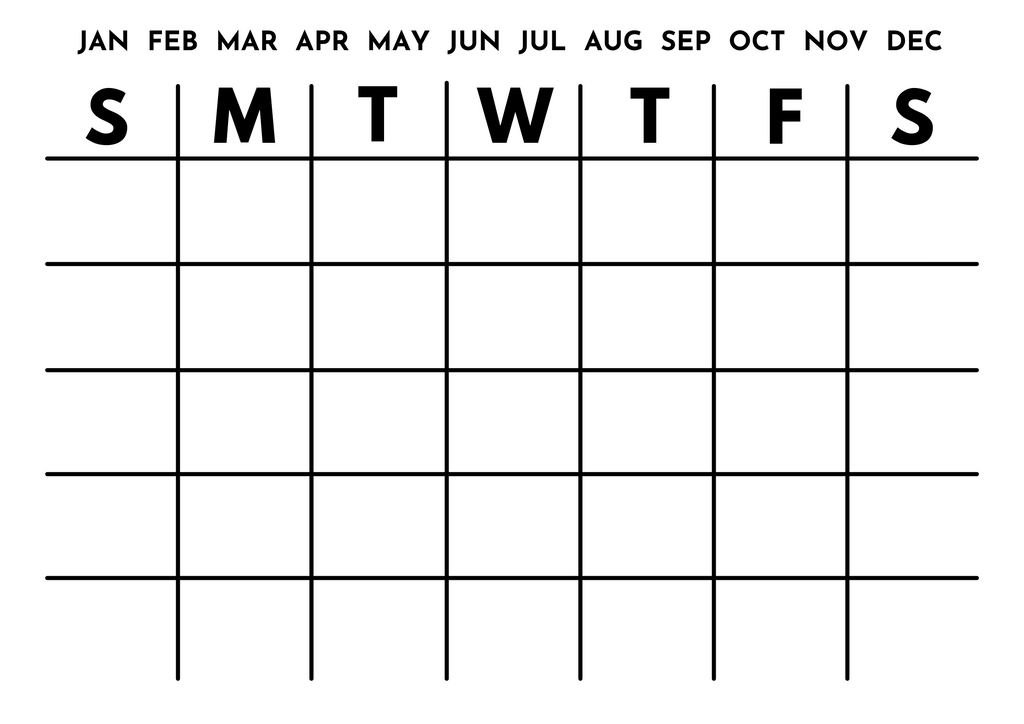 Monthly acrylic wall planner