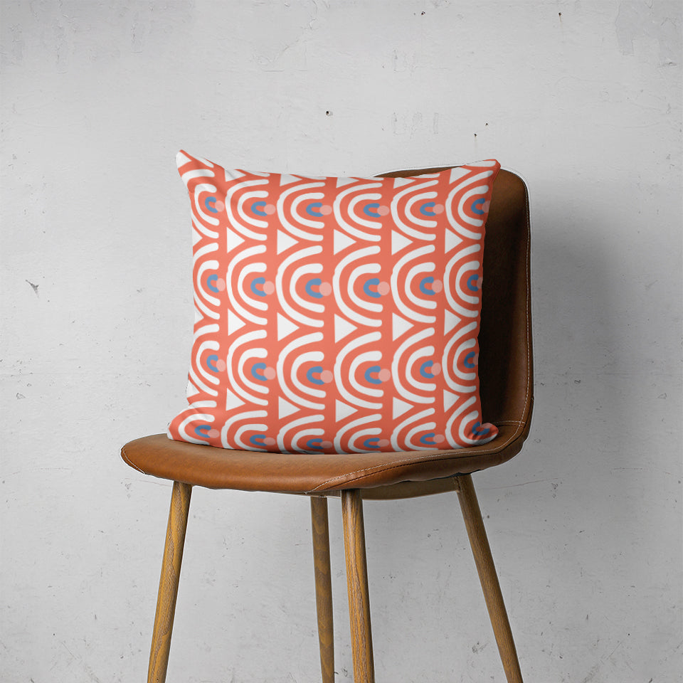 Coral domes cushion cover