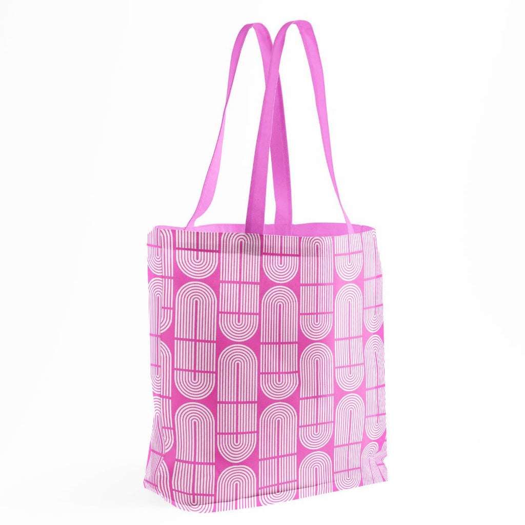 Pink arches shopper bag